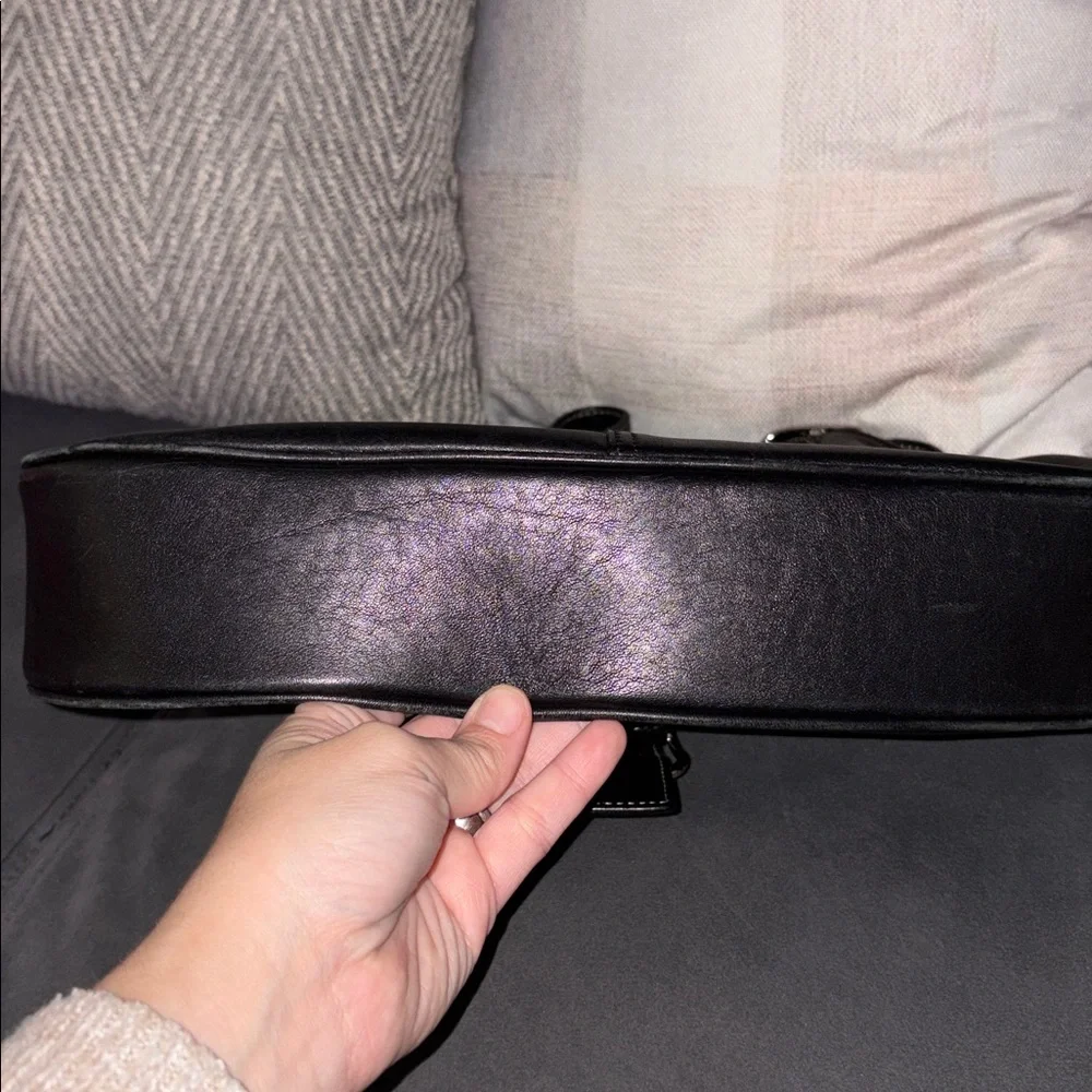 Coach black leather hobo bag - Picture 6 of 9